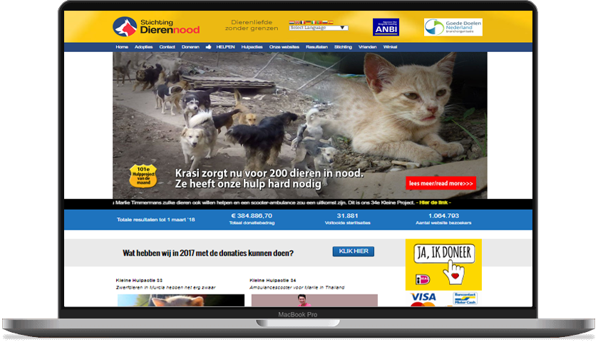 Helping stray animals website 2