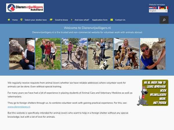 afbeelding van website home page